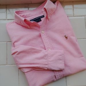 Pink Ralph Lauren Oxford Shirt, Size 4